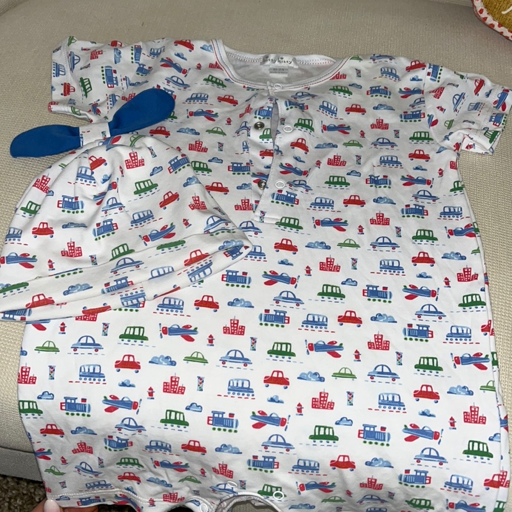 Kissy kissy on the go marching set (hat and outfit)